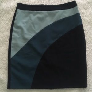 Ann Taylor Navy/Blue Petites Pencil Skirt Size 4P